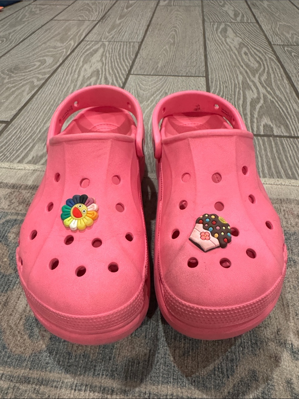 Crocs Pink Baya Platform Crocs size women’s 8 - Picture 2 of 8